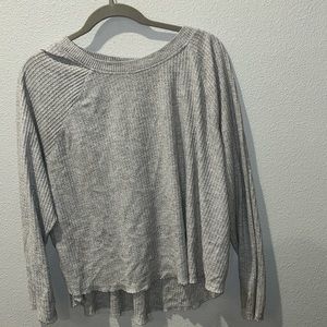 Gray long sleeve top xl